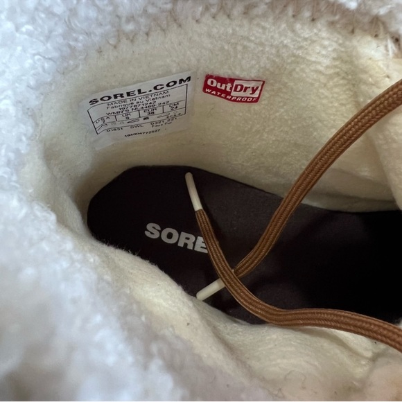 Sorel Tivoli IV Velvet Tan Olive Green Fur Lined Lace Up Boots - Picture 8 of 9